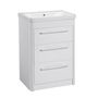 Contour 600 freestanding unit 3 drawers Gloss White CN6016 W slide image