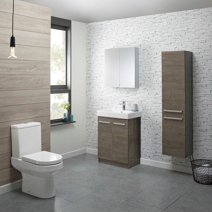 Debut close coupled WC with Ninety furniture