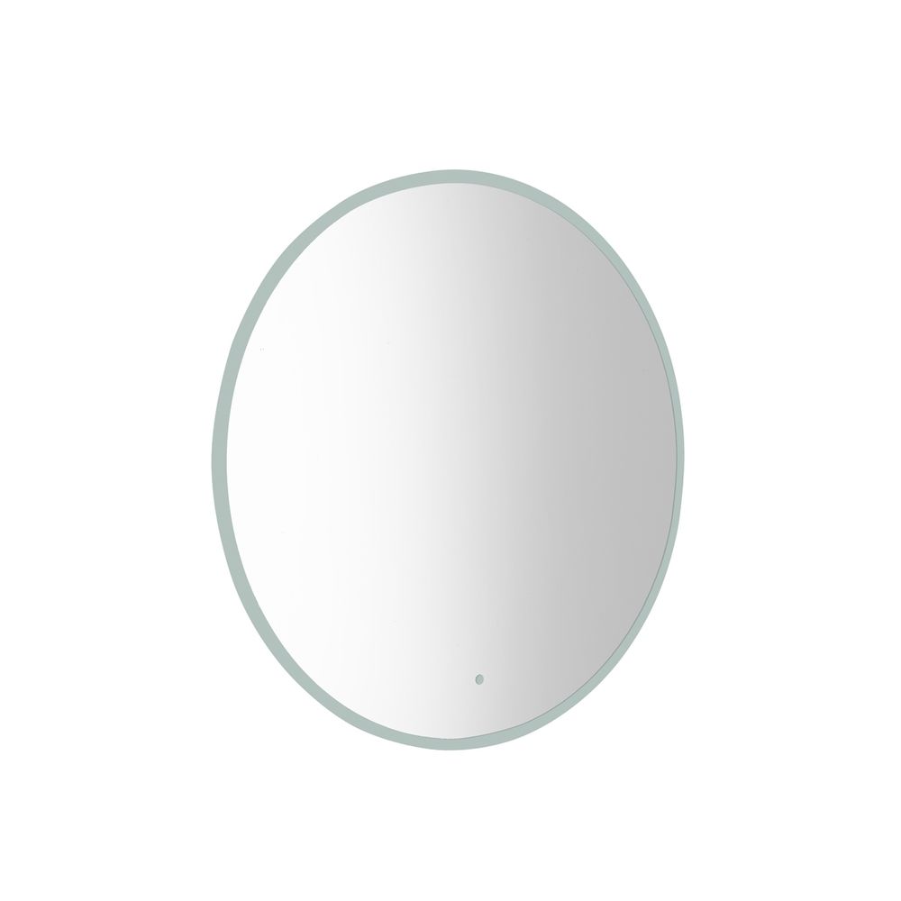 round illuminated bathroom mirror slide image