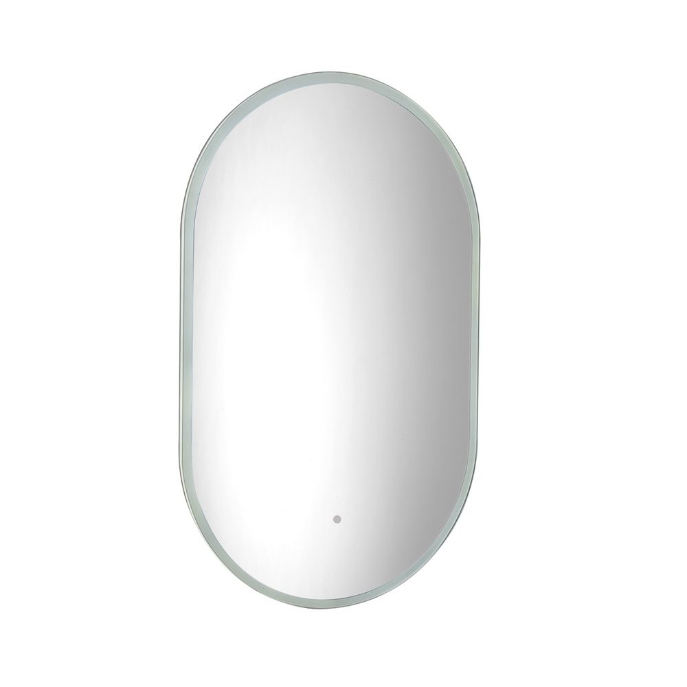 pill illuminated bathroom mirror slide image
