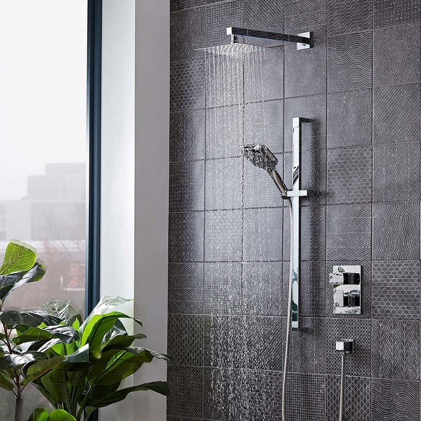 Ergo concealed dual function shower water on lifestyle v01