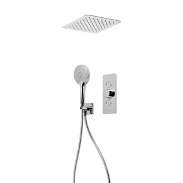 Event Click Dual Function Push Button Shower System With Rainfall Shower Head And Handset 1067990 Event Click Dual Function Push Button Shower System With Rainfall Shower Head And Handset 1067990