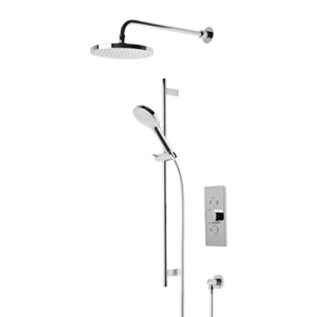 Event Click Dual Function Push Button Shower System With Shower Head Riser Rail And Handset 1067980 Event Click Dual Function Push Button Shower System With Shower Head Riser Rail And Handset 1067980