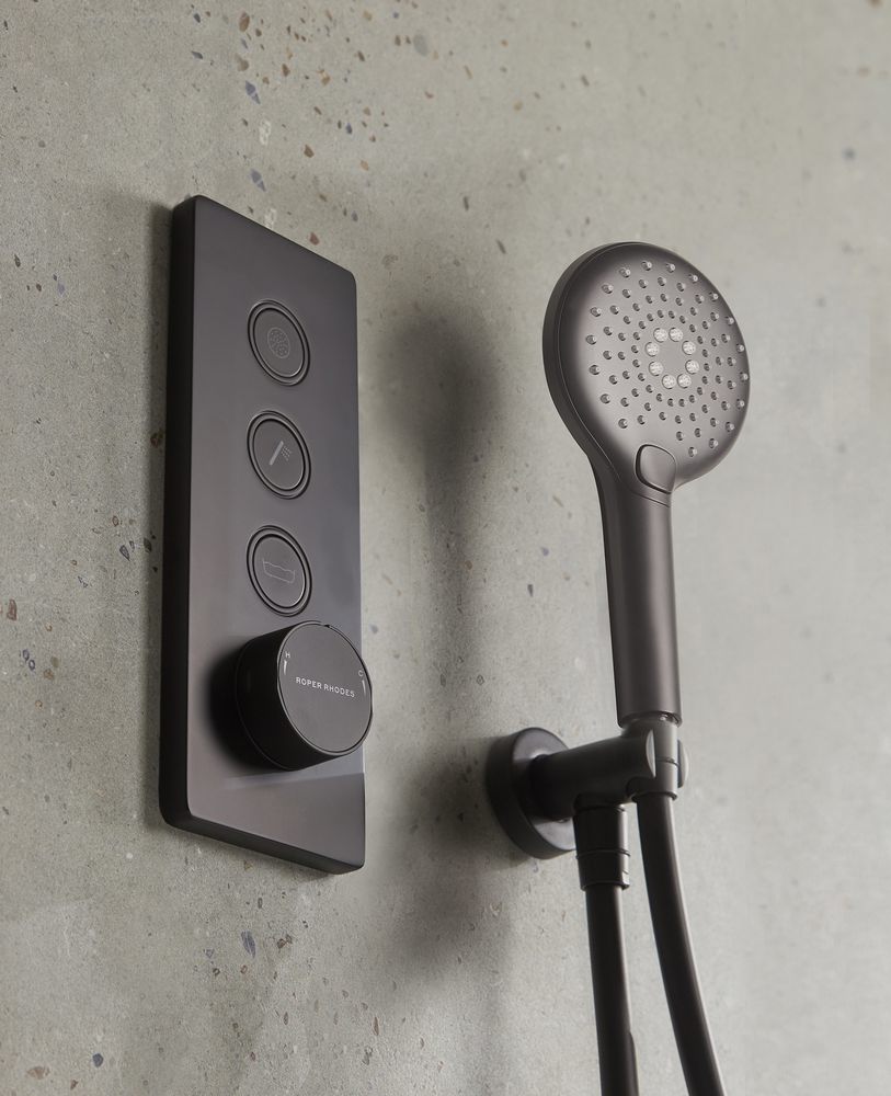 Event Click Black Triple Function Valve With Handset Lifestyle slide image Event Click Black Triple Function Valve With Handset Lifestyle slide image
