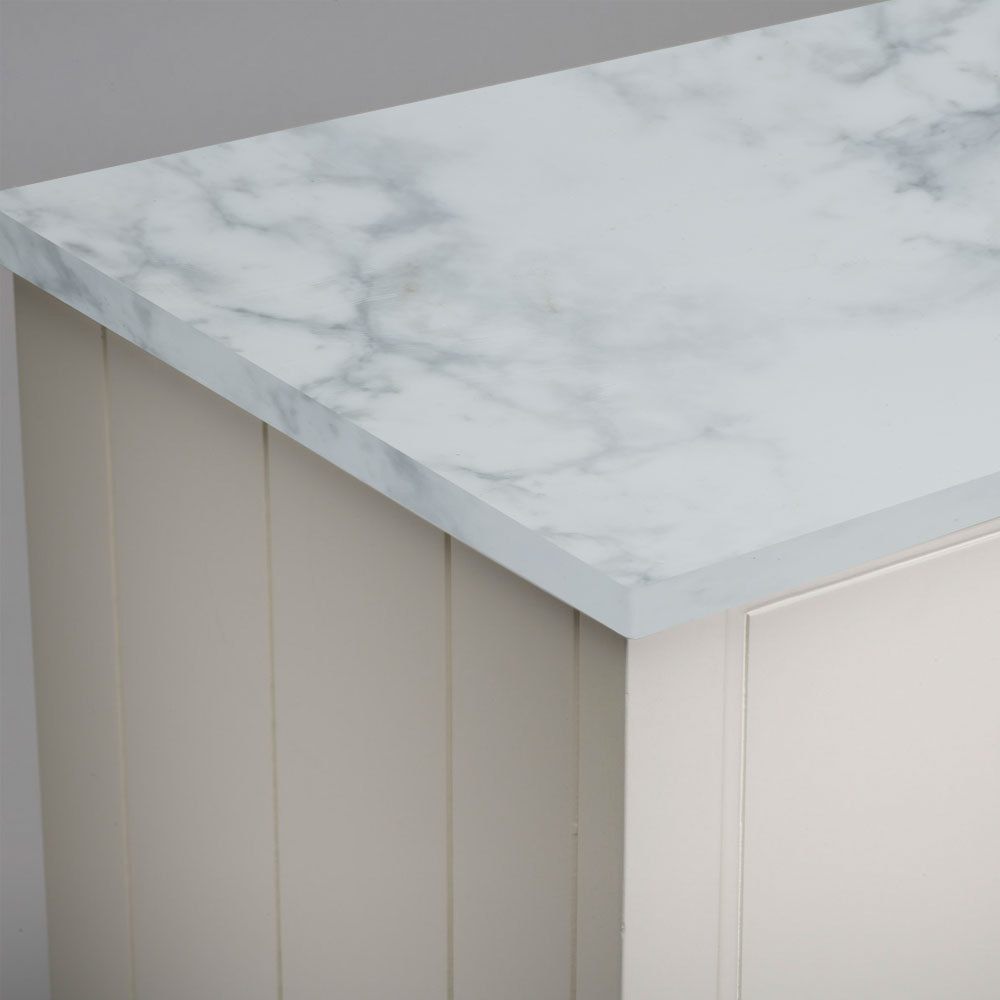 Carrara Marble Solid Strata Worktop slide image
