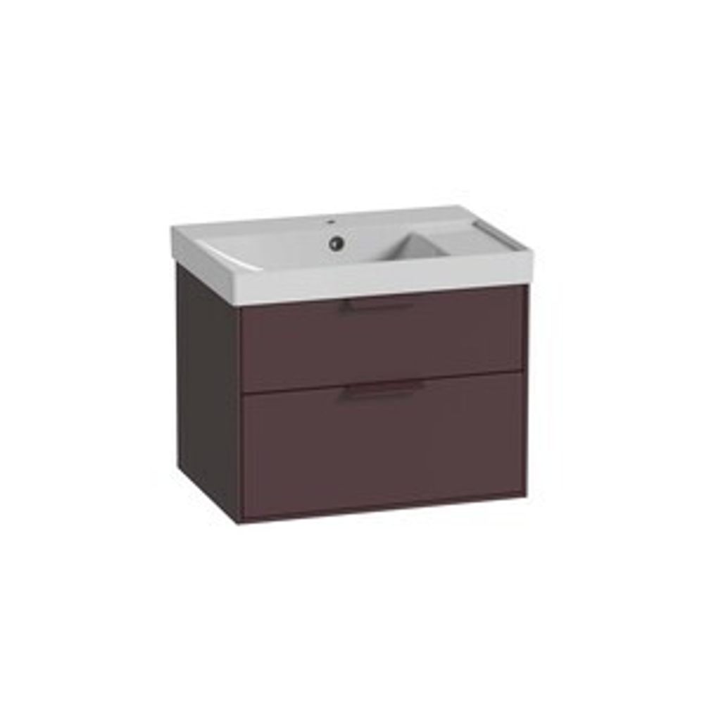 Faber 600 Wall Hung Double Drawer Unit Matt Burgundy 1102557 slide image Faber 600 Wall Hung Double Drawer Unit Matt Burgundy 1102557 slide image