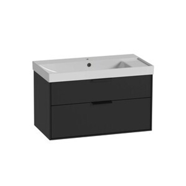 Faber 800 Wall Hung Double Drawer Unit Matt Black 1102558 Faber 800 Wall Hung Double Drawer Unit Matt Black 1102558