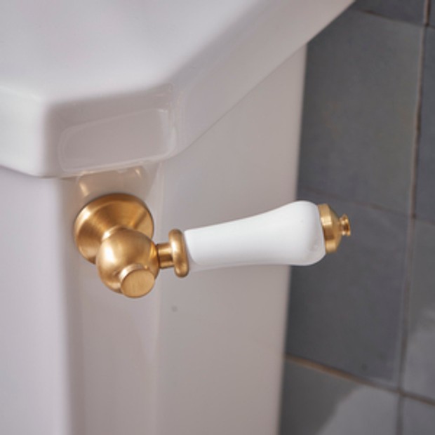 Flush Handle Brushed Brass 1066378 Flush Handle Brushed Brass 1066378