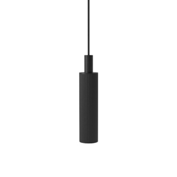 Fluted Pendant Lights Connected By Wi Z Black 1068377 Fluted Pendant Lights Connected By Wi Z Black 1068377