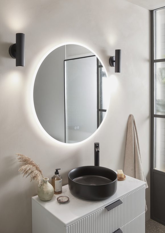 Fluted Llighting black lifestyle Fluted Llighting black lifestyle