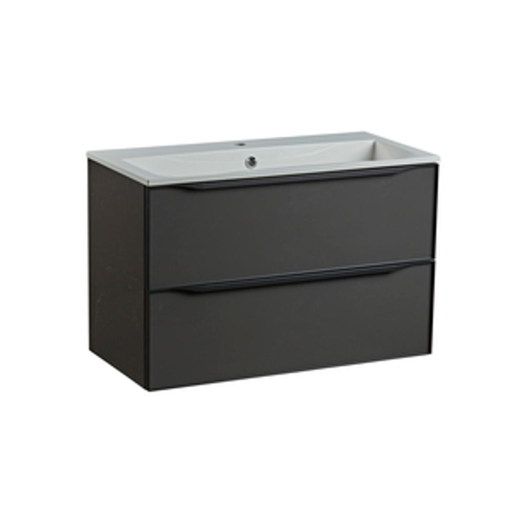 Frame 800 Wall Hung Vanity Unit Gloss Dark Clay 1064666 slide image Frame 800 Wall Hung Vanity Unit Gloss Dark Clay 1064666 slide image