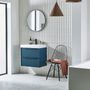 Frame 600 Wall Mounted Bathroom Unit in Oxford Blue - Lifestyle slide image
