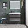 Frame 600 Wall Mounted Bathroom Unit in Gloss Dark Clay slide image