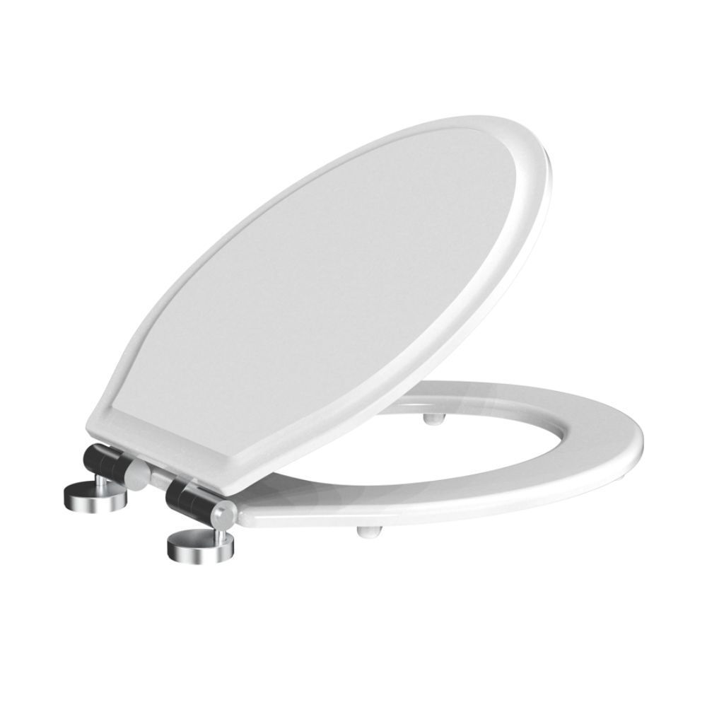 Flint Wood Roper Rhodes White Soft Close Moulded Wood Quick Release Toilet Seat | Roper Rhodes