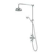 Halcyon Exposed Dual Function Shower System With Shower Head And Handset Chrome 1065670