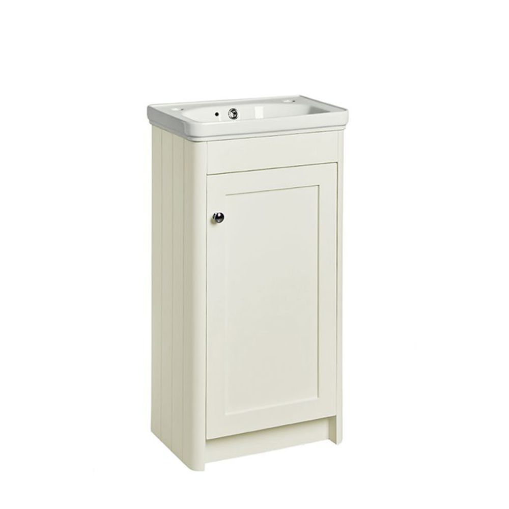 Halcyon 400mm freestanding unit Natural White HAL4610 NW slide image
