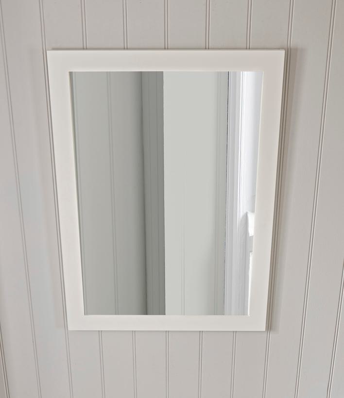 Halcyon Frame Mirror Linen White Lifestyle 2
