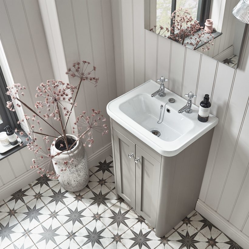 Halcyon stone grey 500mm topdown LIFESTYLE Halcyon stone grey 500mm topdown LIFESTYLE