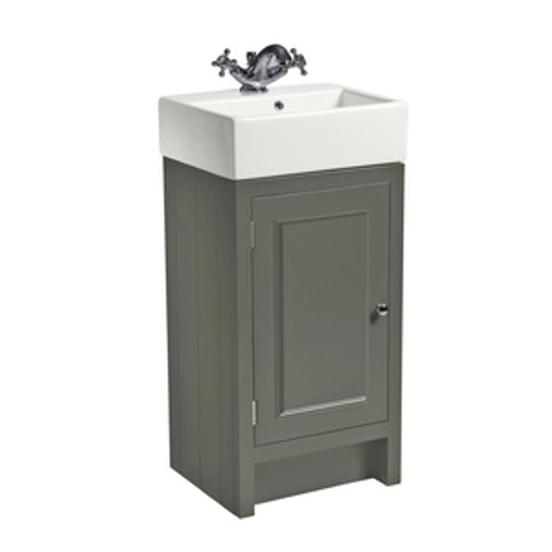 Hampton 400 Cloakroom Vanity Unit Matt Pewter 1064271 Hampton 400 Cloakroom Vanity Unit Matt Pewter 1064271