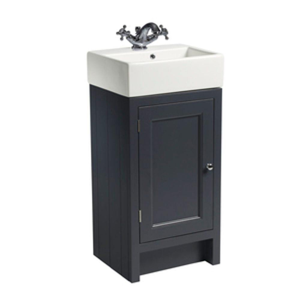 Hampton 400 Cloakroom Vanity Unit Matt Slate Grey 1064482 slide image Hampton 400 Cloakroom Vanity Unit Matt Slate Grey 1064482 slide image