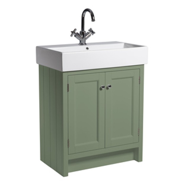 Hampton 700 Freestanding Vanity Unit Matt Sage Green 1065769 Hampton 700 Freestanding Vanity Unit Matt Sage Green 1065769