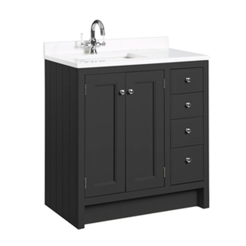 Hampton 800 Underslung Basin Vanity Unit Matt Black 1065877 slide image Hampton 800 Underslung Basin Vanity Unit Matt Black 1065877 slide image