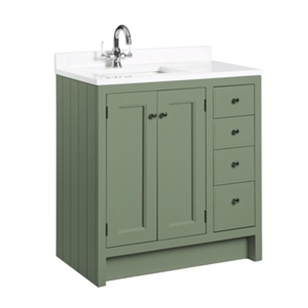 Hampton 800 Underslung Basin Vanity Unit Matt Sage Green 1065470 Hampton 800 Underslung Basin Vanity Unit Matt Sage Green 1065470