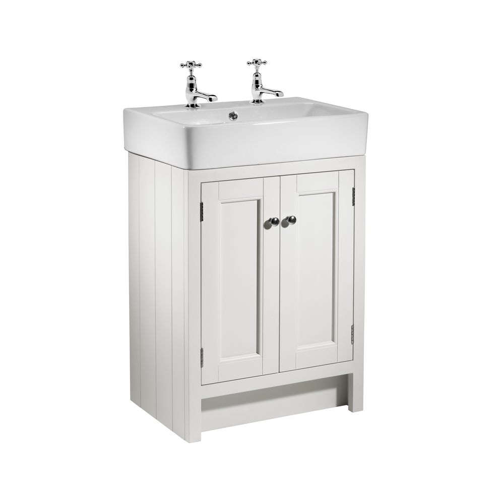 Hampton 575 Basin Unit Chalk White slide image Hampton 575 Basin Unit Chalk White slide image