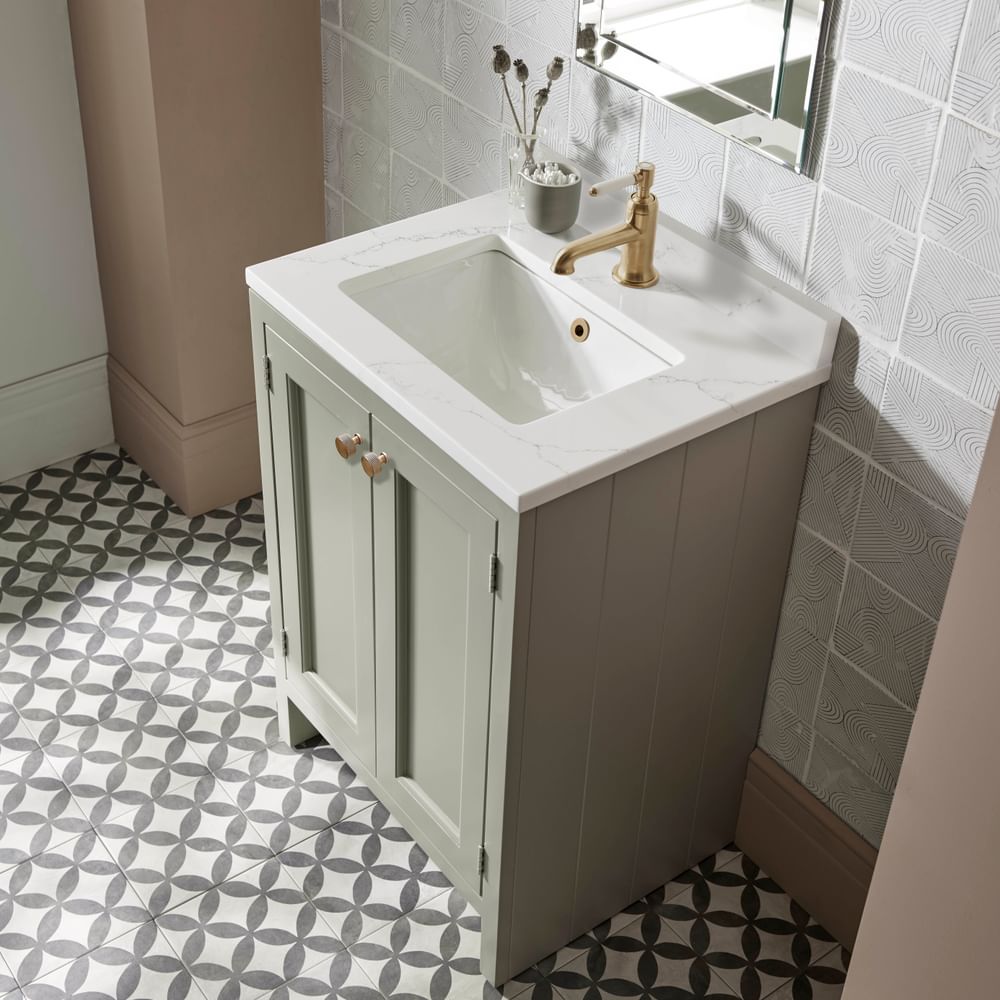 Hampton US Upstand 600 Mocha Brass Handles Lifestyle slide image Hampton US Upstand 600 Mocha Brass Handles Lifestyle slide image