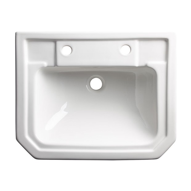 traditional two tap hole ceramic sink