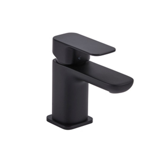 Haze Mini Basin Mixer With Click Waste Matt Black 1064757 Haze Mini Basin Mixer With Click Waste Matt Black 1064757