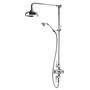 exposed traditional shower system with ceramic handles slide image
