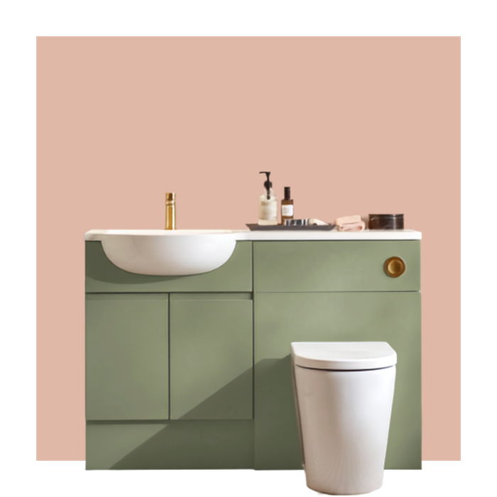 Hide Aloe Green Brushed Brass