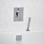 chrome concealed bath shower diverter valve bathroom slide image