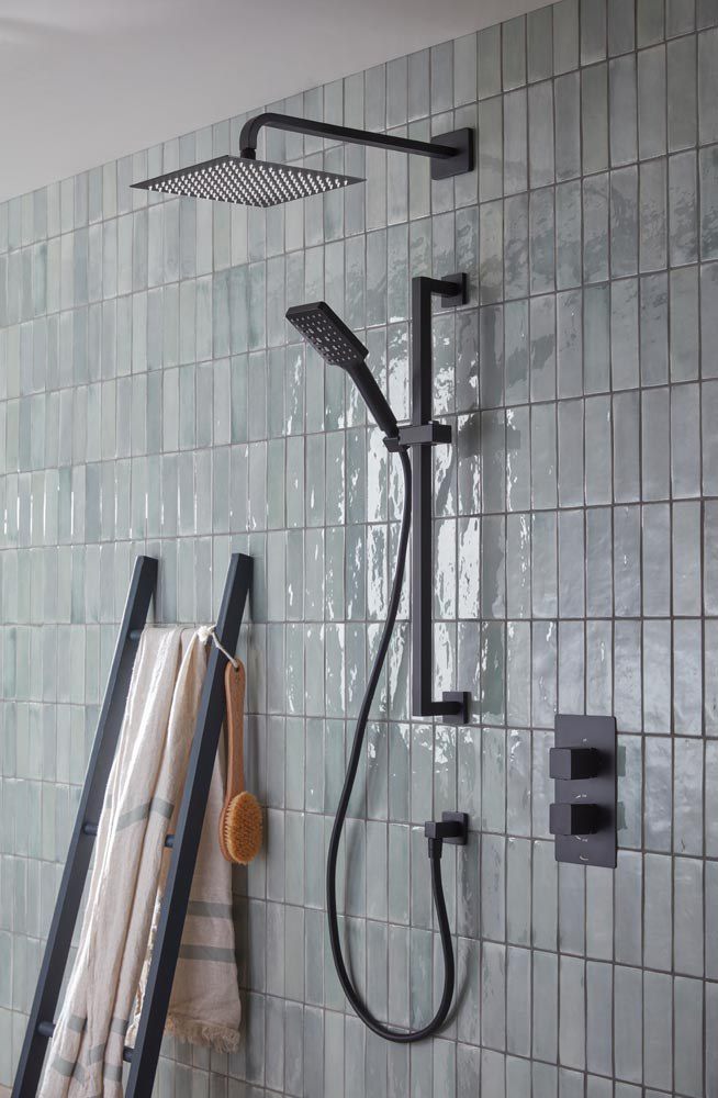 Index Black Concealed Shower Lifestyle slide image Index Black Concealed Shower Lifestyle slide image