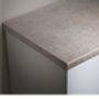 beige stone effect laminate finish bathroom worktop slide image