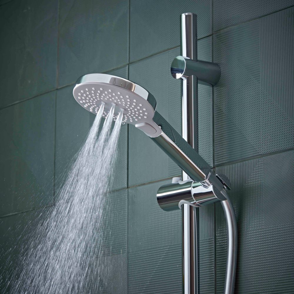 Joy Push Button Valve Headset Detail Water On Massage Lifestyle slide image Joy Push Button Valve Headset Detail Water On Massage Lifestyle slide image