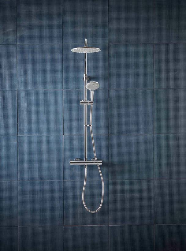 Joy Shower Bar Valve Dual Function System Water Off Front On Lifestyle