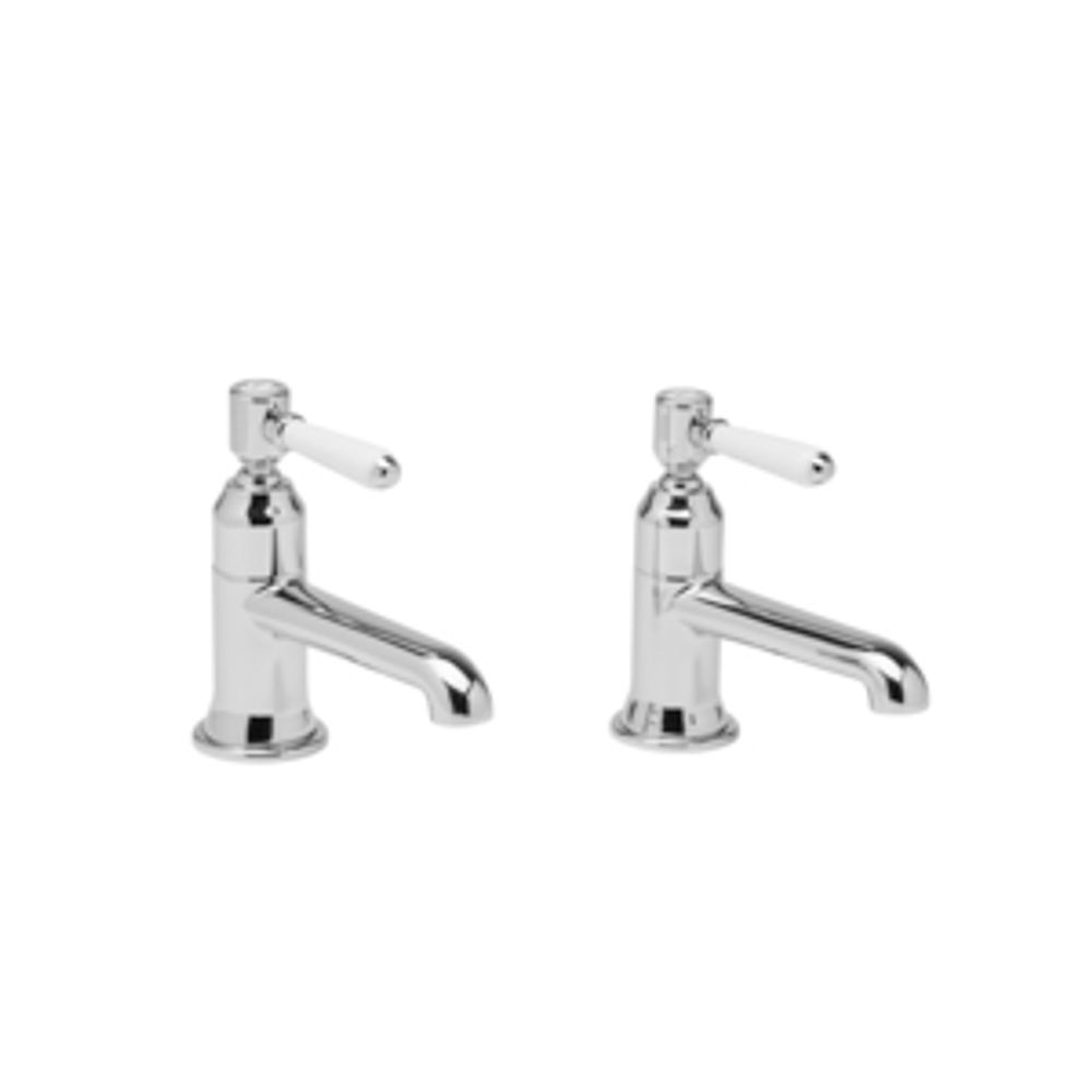 Keswick Basin Taps Pair Chrome 1064676 slide image Keswick Basin Taps Pair Chrome 1064676 slide image