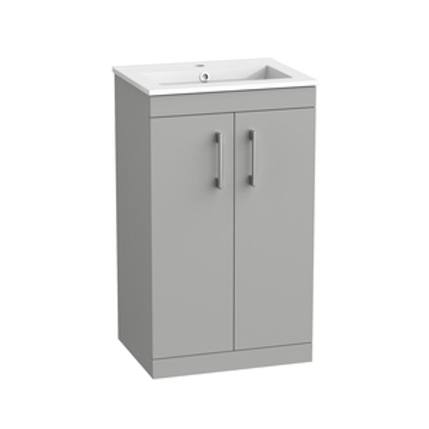 Kew 500 Freestanding Unit Matt Light Grey 1136361 Kew 500 Freestanding Unit Matt Light Grey 1136361