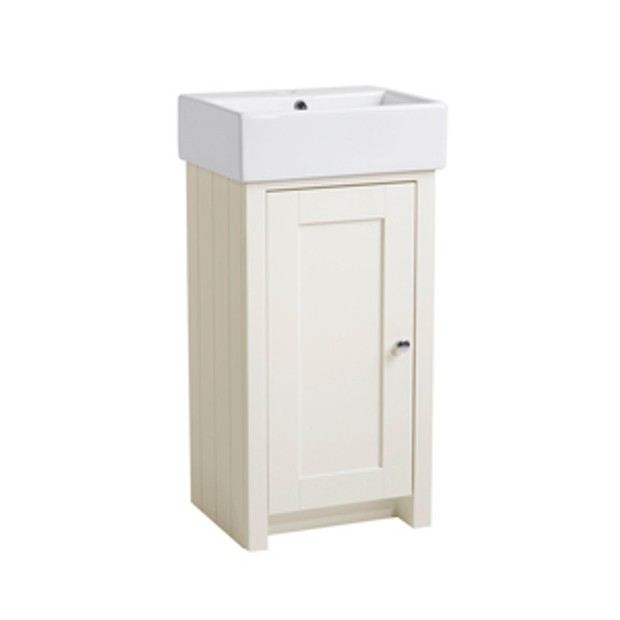 Lansdown 430 Cloakroom Unit Matt Linen White 1064258 Lansdown 430 Cloakroom Unit Matt Linen White 1064258