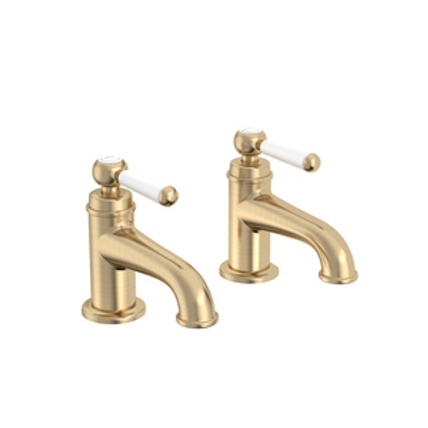 Lansdown Basin Taps Waste Not Included Brushed Brass 1064899 Lansdown Basin Taps Waste Not Included Brushed Brass 1064899