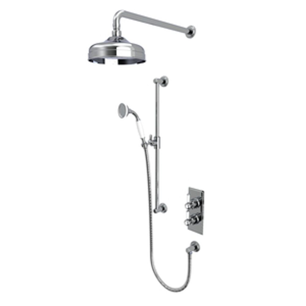 Lansdown Dual Function Shower System With Riser Kit And Overhead Shower Chrome 1065102 slide image Lansdown Dual Function Shower System With Riser Kit And Overhead Shower Chrome 1065102 slide image