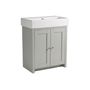 Lansdown 700 linen pebble grey vanity freestanding unit LAN700 B PG jpg slide image