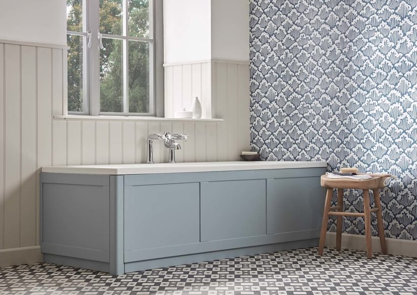 Lansdown Mineral Blue Bath Panel Lifestyle v1 Lansdown Mineral Blue Bath Panel Lifestyle v1