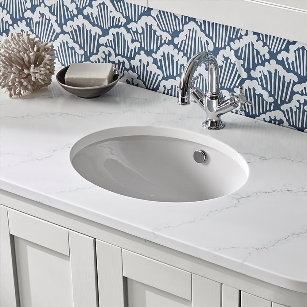 Lansdown single curved underslung basin slide image Lansdown single curved underslung basin slide image