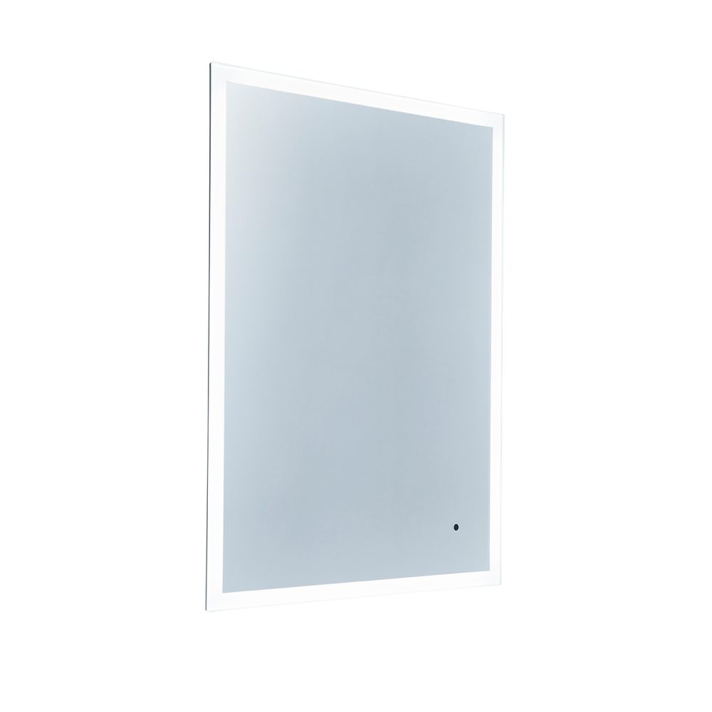800mm LED illuminated bathroom mirror slide image