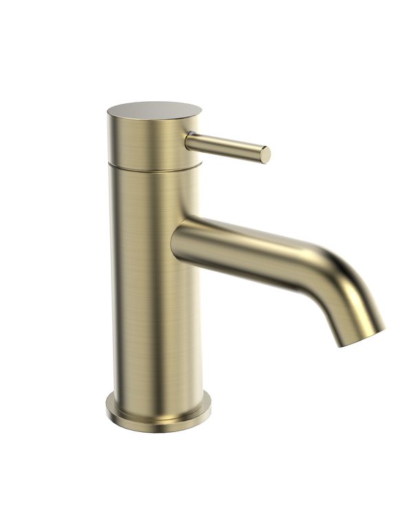 Marine Basin Mixer with Click Waste Brushed Brass 1281395