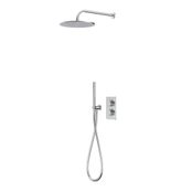 Marine Uni Box Concealed Dual Function Shower System with Handset Holder Overhead Shower Chrome 1281148