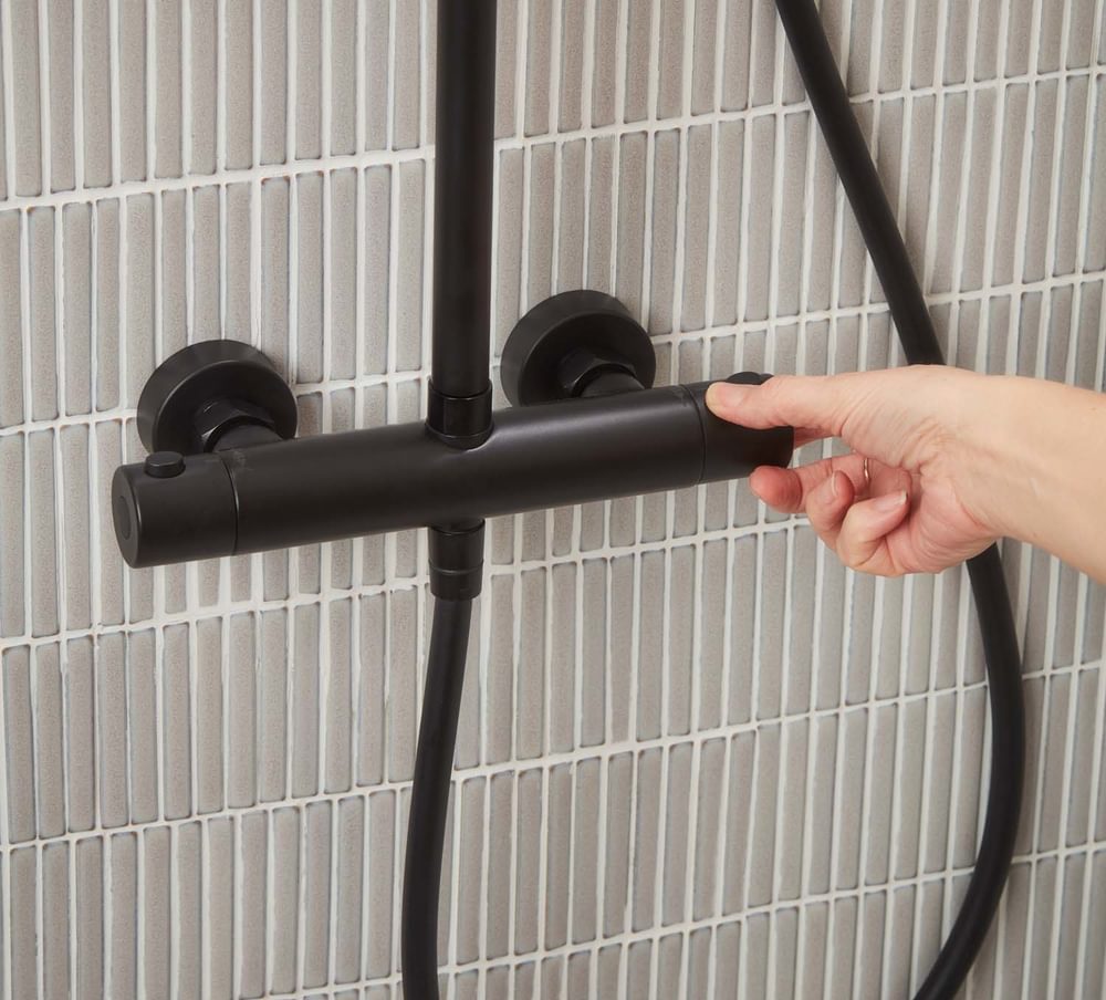 Marine Black Valve detail with hand